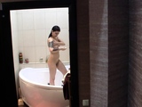 Sexy teen showering