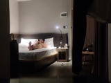 Cute amateur asian web cam girl playing with her toy